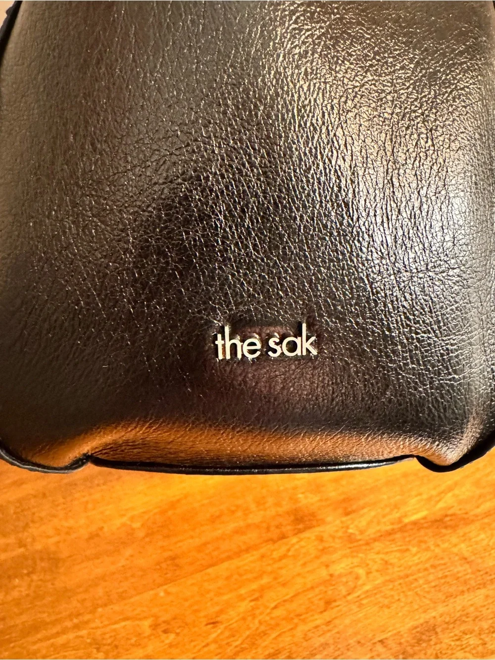 The Sak Bolinas Satchel in Black Floral Embossed Leather